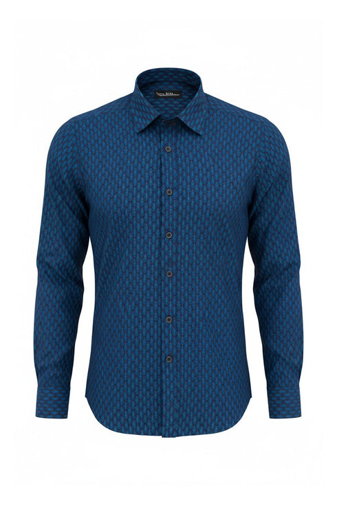Arrowhead Print Shirt - Teal