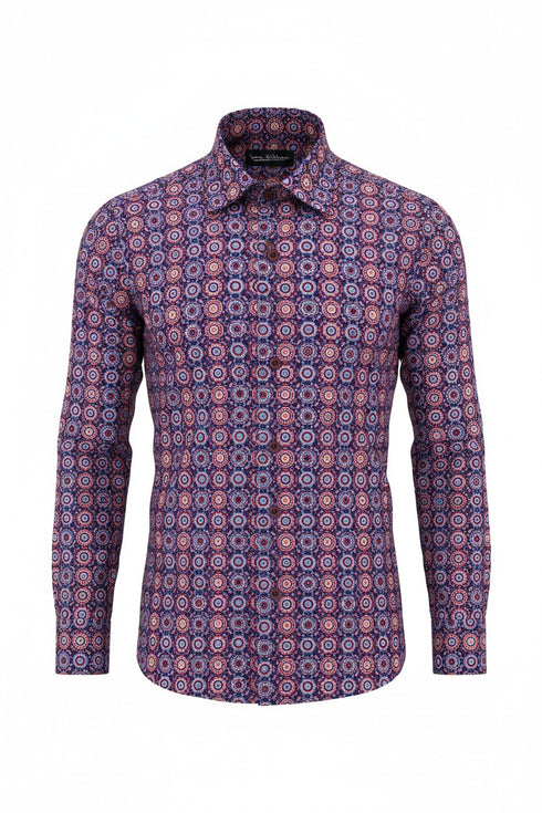Psychedelic Print Shirt - Purple