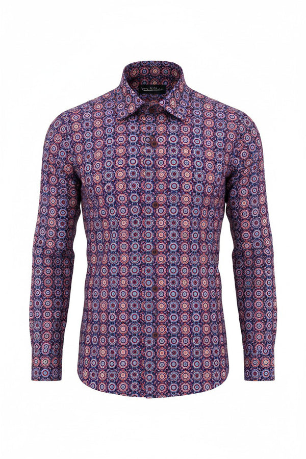 Psychedelic Print Shirt - Purple