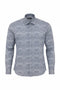 Fine Paisley Print Shirt - Navy