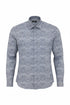 Fine Paisley Print Shirt - Navy