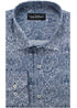 Fine Paisley Print Shirt - Navy