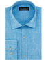 Blue Yarn Dyed Linen Shirt