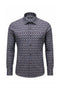 Geometric Print Shirt - Chocolate