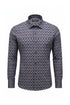 Geometric Print Shirt - Chocolate