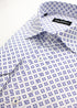 Small Geometric Print Shirt - Blue