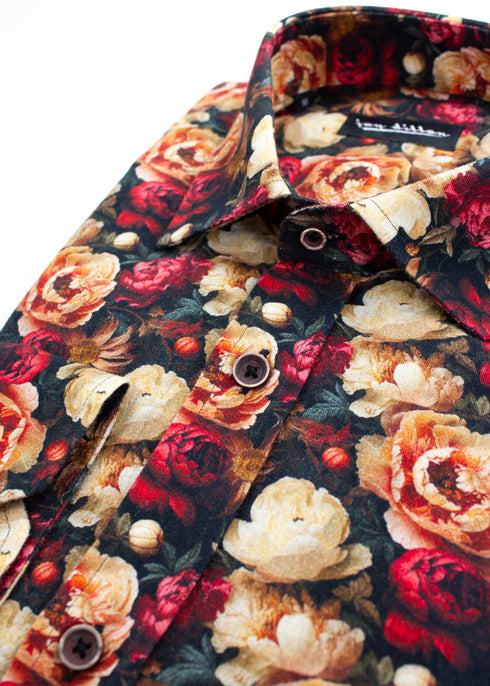Floral Boque Cotton-Linen Shirt - Multi