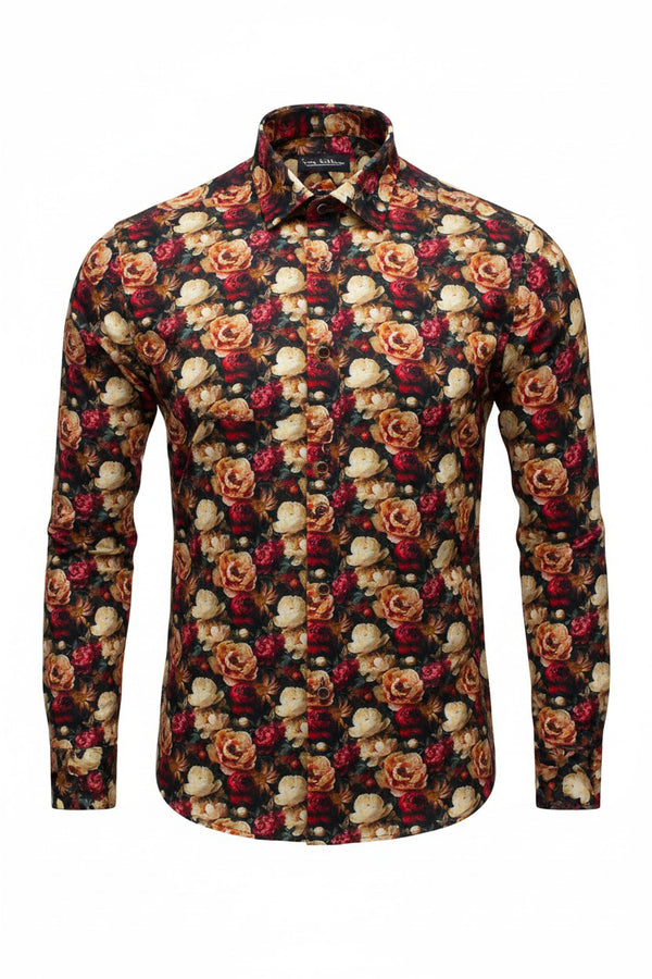 Floral Boque Cotton-Linen Shirt - Multi