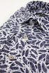 Feather Print Shirt - Navy