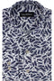 Feather Print Shirt - Navy