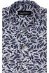 Feather Print Shirt - Navy