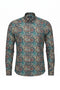 Mandala Print Cotton-Linen Shirt - Multi