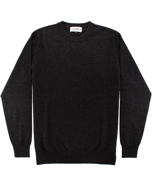 Marlon Merino Cashmere Knit - Charcoal