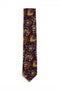 Maroon Floral Silk Tie