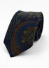 Paisley Wool Tie - Navy