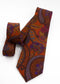 Paisley Wool Tie - Orange