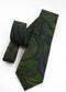 Paisley Wool Tie - Green