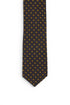 Floral Silk Tie - Brown