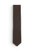 Floral Silk Tie - Brown