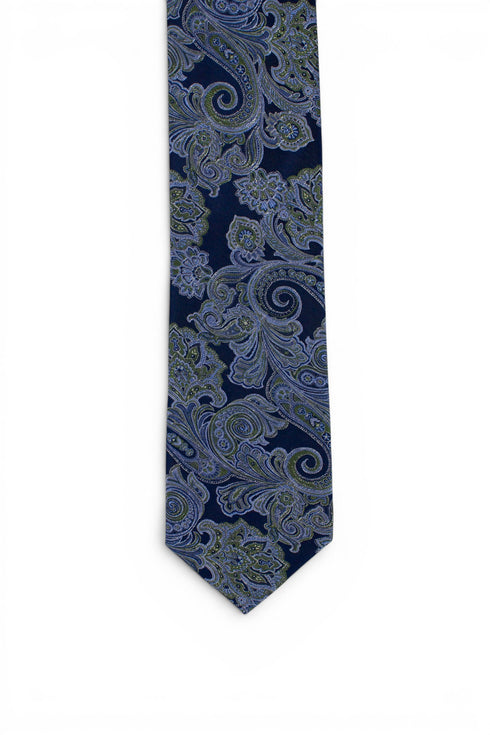 Paisley Silk Tie - Green