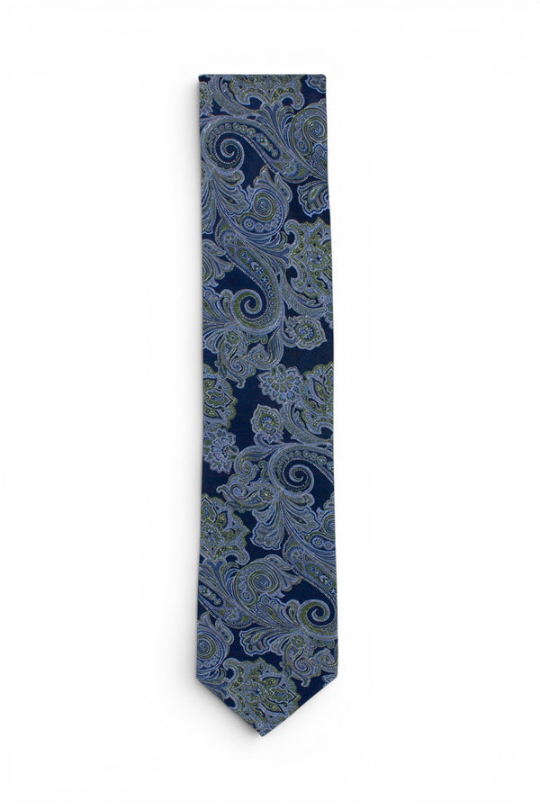 Paisley Silk Tie - Green