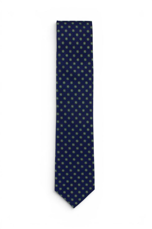 Floral Silk Tie - Green
