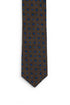 Geometric Silk Tie - Brown