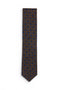 Geometric Silk Tie - Brown