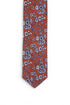 Floral Silk Tie - Orange