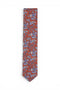 Floral Silk Tie - Orange
