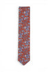 Floral Silk Tie - Orange