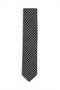 Geometric Silk Tie - Black