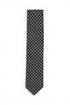 Geometric Silk Tie - Black