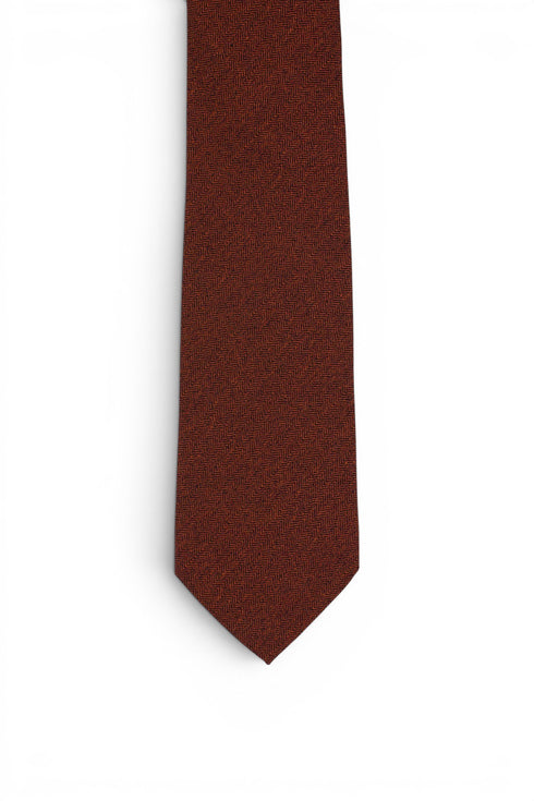 Mela Silk Tie - Rust