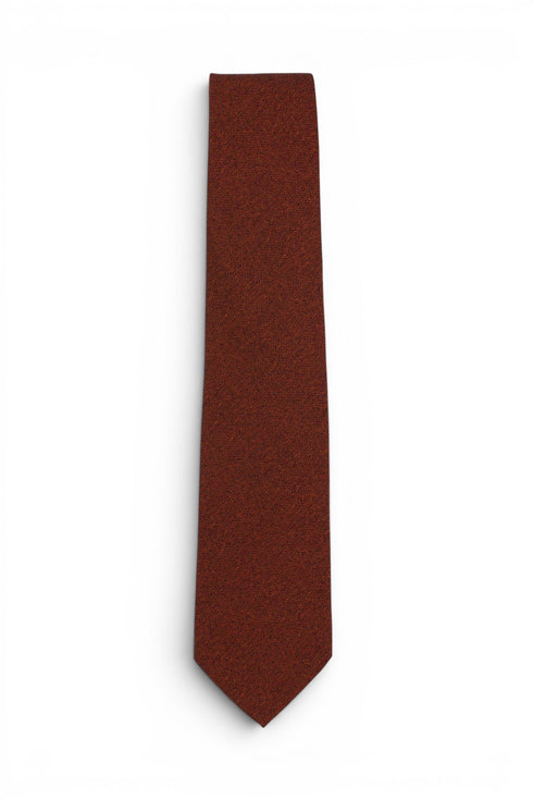 Mela Silk Tie - Rust