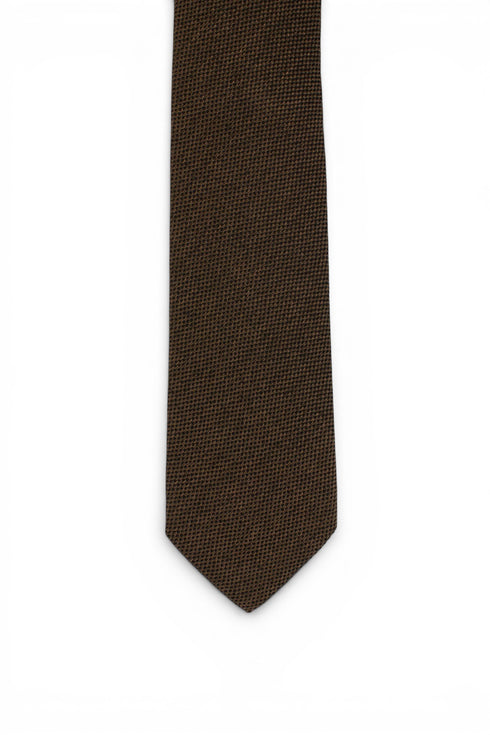 Pera Silk Tie - Brown