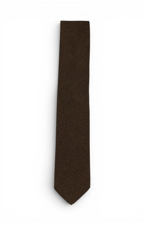 Pera Silk Tie - Brown