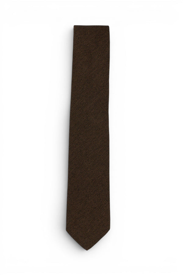 Pera Silk Tie - Brown