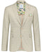 Sand Linen Check Blazer