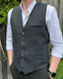 Green Small Check Waistcoat