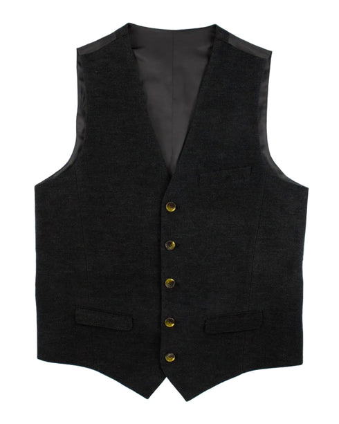 Brushed Cotton Soot Waistcoat