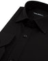 Black Cotton Sateen Shirt