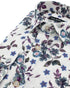 White Floral Cotton-Linen Shirt