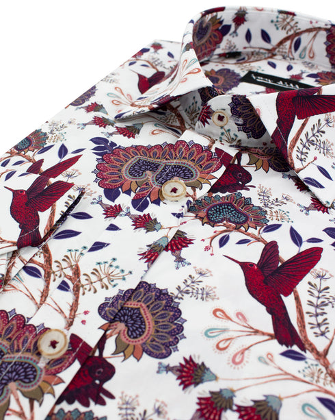 Hummingbird Paisley Print Shirt