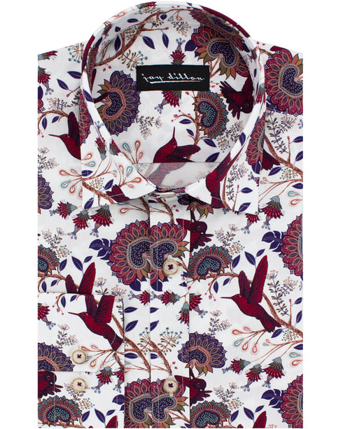 Hummingbird Paisley Print Shirt
