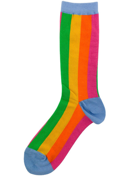 Vertical Stripe Socks - Candy