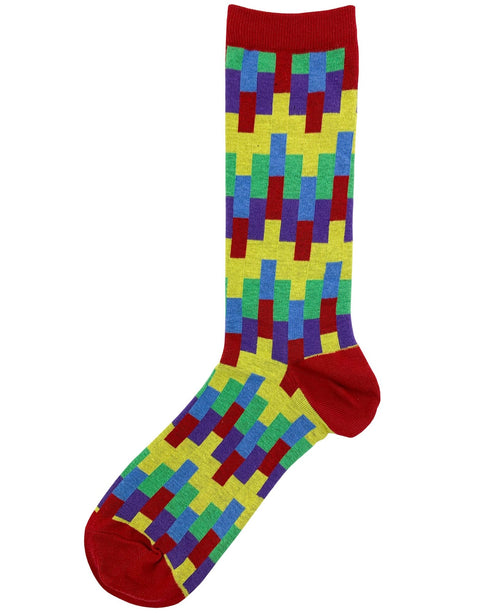 Parquetry Socks - Yellow