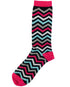 Zig Zag Socks - Black