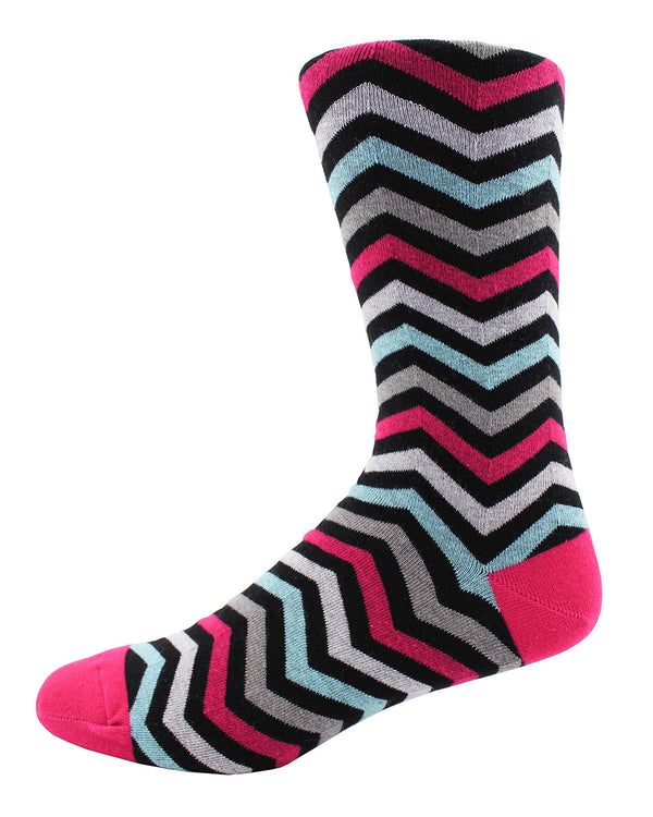 Zig Zag Socks - Black